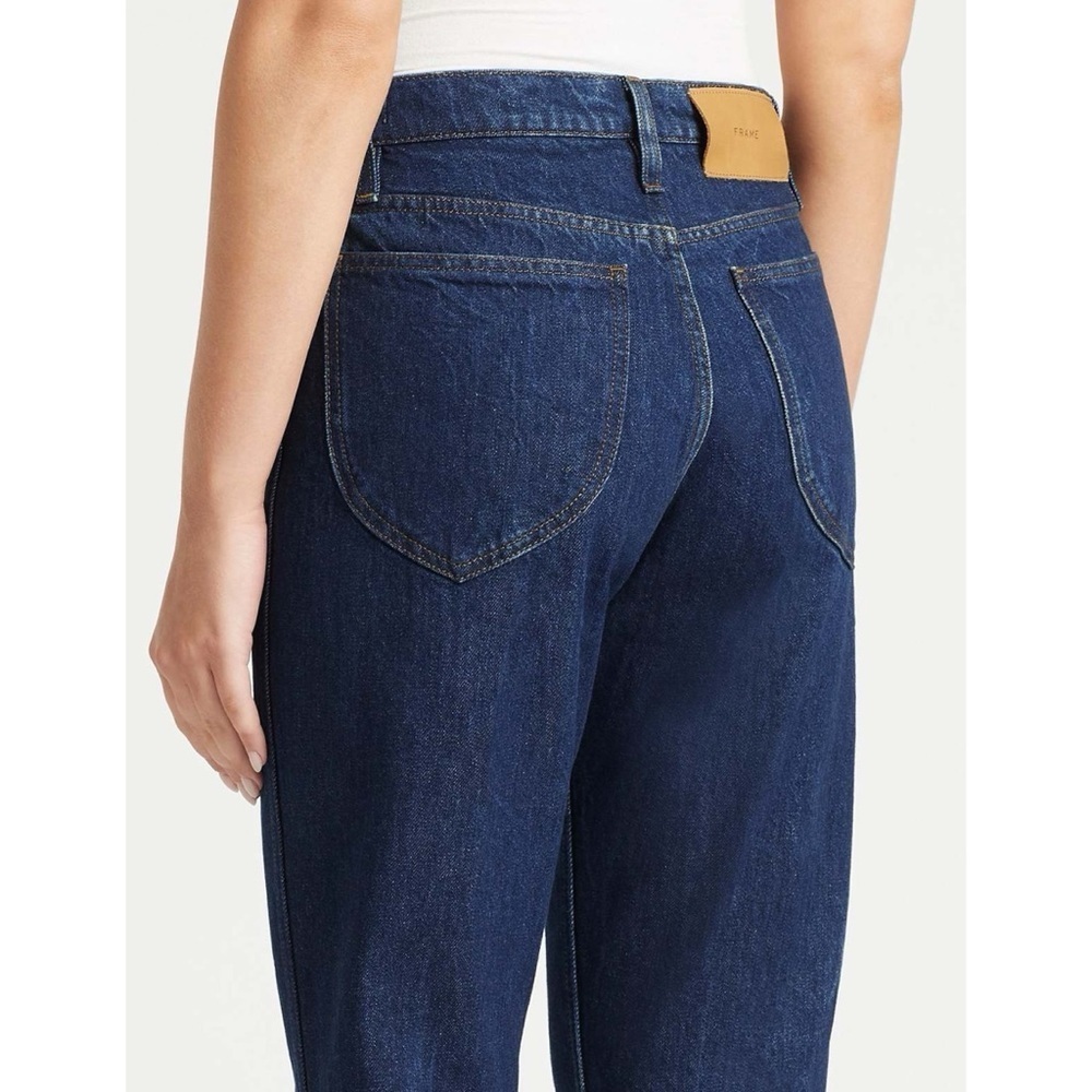 New FRAME Le Italien Straight-Leg Jeans Blue 24 - Picture 4 of 16